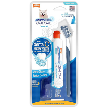 Стоматологічний набір для дорослих собак Nylabone Advanced Oral Care Dog Dental Kit Original Flavor 7658 фото