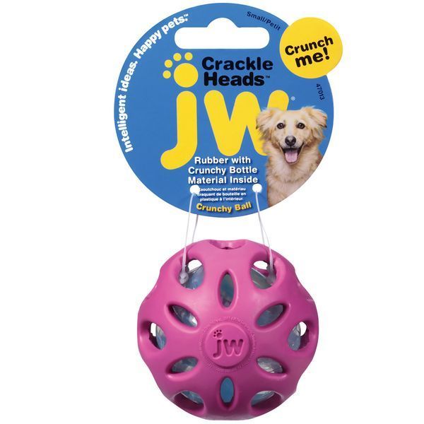 Хрусткий м'яч сіточкою Crackle Heads от JW Pet - S 3859 фото