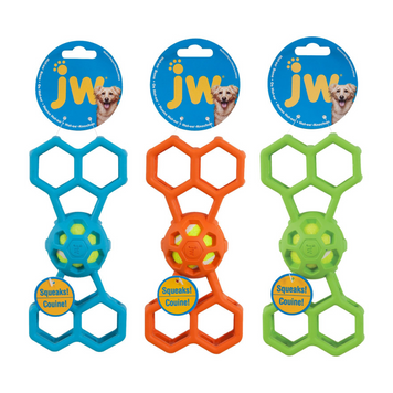 Гумова кісточка сіткою з тенісним м'ячем Hol-ee Bone від JW Pet - S 5109 фото