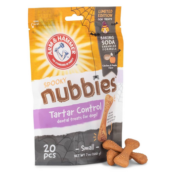 Стоматологічні смаколики для собак Arm & Hammer Nubbies зі смаком гарбуза та курки, 20 шт. 7667 фото