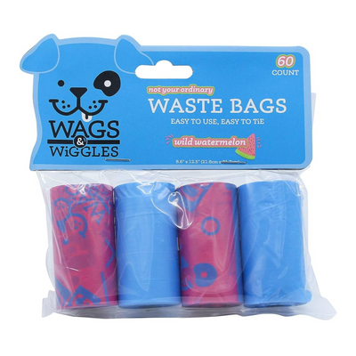 Пакети для прибирання з ароматом кавуна Wags & Wiggles 7669 фото