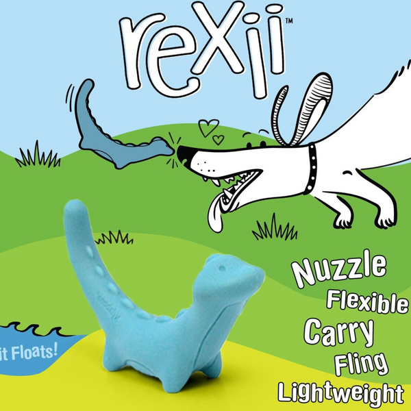 Гумова іграшка Creative Play Rexii Dinosaur від Nylabone 7620 фото