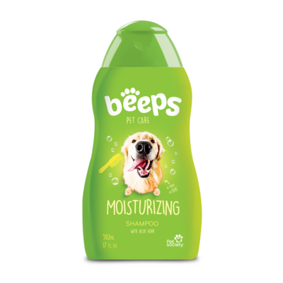 Шампунь Beeps Moisturizing Shampoo для собак і котів, з алое вера та ароматом зеленого яблука, 502 мл 7680 фото