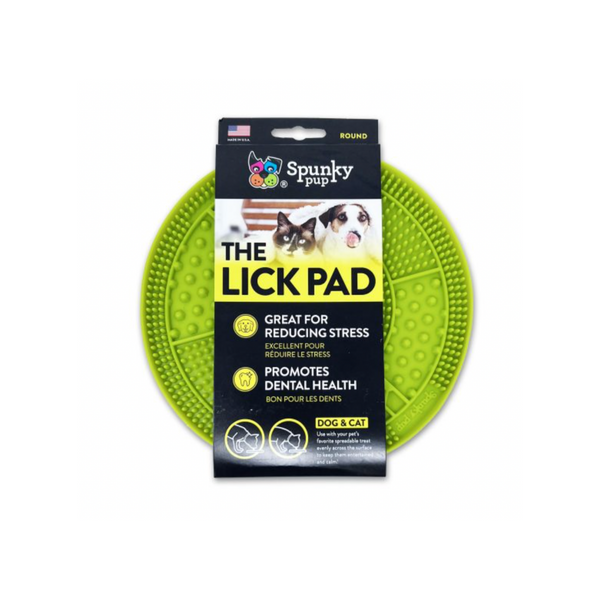 Килимок на вилизування Lick Pad круглий від Spunky Pup - Помаранчевий 6992 фото