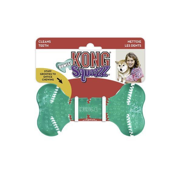 Гумова кістка Kong Squeezz Dental 3837 фото