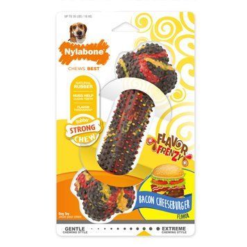 Жувальна кістка зі смаком чізбургера Nylabone Flavor Frenzy 3666 фото