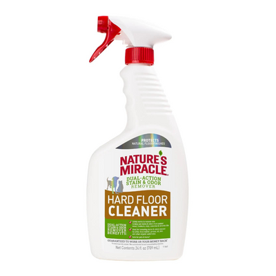 Спрей-знищувач Nature's Miracle «Stain & Odor Remover, Hard Floor Cleaner»  для видалення плям і запахів на всіх типах підлог 709 мл 7589 фото