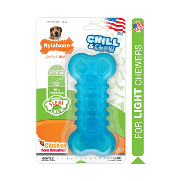 Гумова іграшка для заморожування Nylabone Chill & Chew Freezer с ароматом курки - M 5395 фото