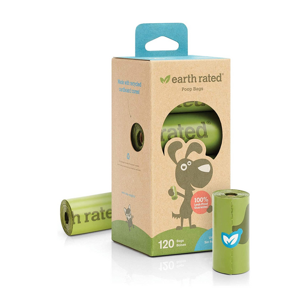 Пакети для прибирання Poo bags від Earth Rated з ароматом лаванди - 120 шт. 7450 фото