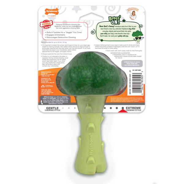 Жувальна іграшка брокколі Nylabone Power Chew зі смаком бекону та сиру - L 7652 фото