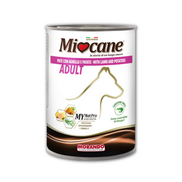Вологий корм MioCane з ягням та картоплею, 400 грамів 7702 фото