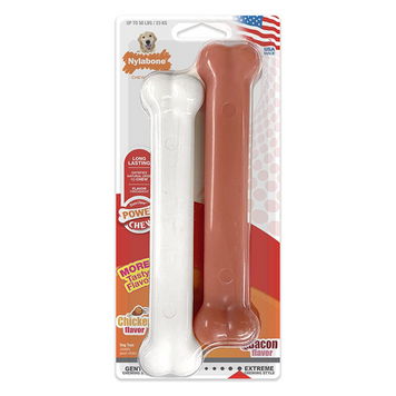 Набір жувальних кісток Nylabone Dura Chew зі смаком курки та бекону (2 шт.) 4152 фото