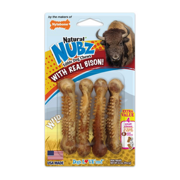 Їстівні смаколики Nylabone Nubz wild Natural зі смаком бізону - S 7664 фото